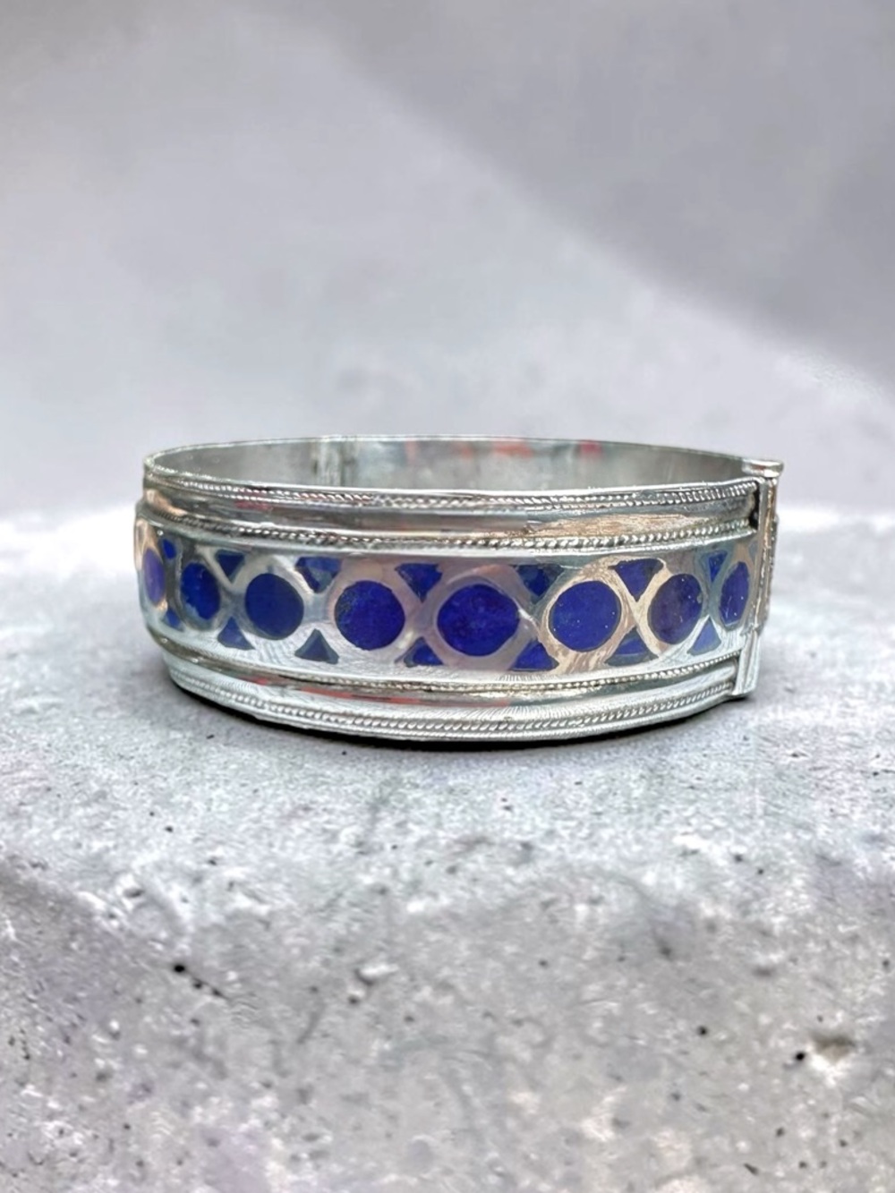 🌺Vintage Sterling & Lapis Bracelet